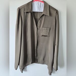 Michael Kors Olive Green Men's Shirt